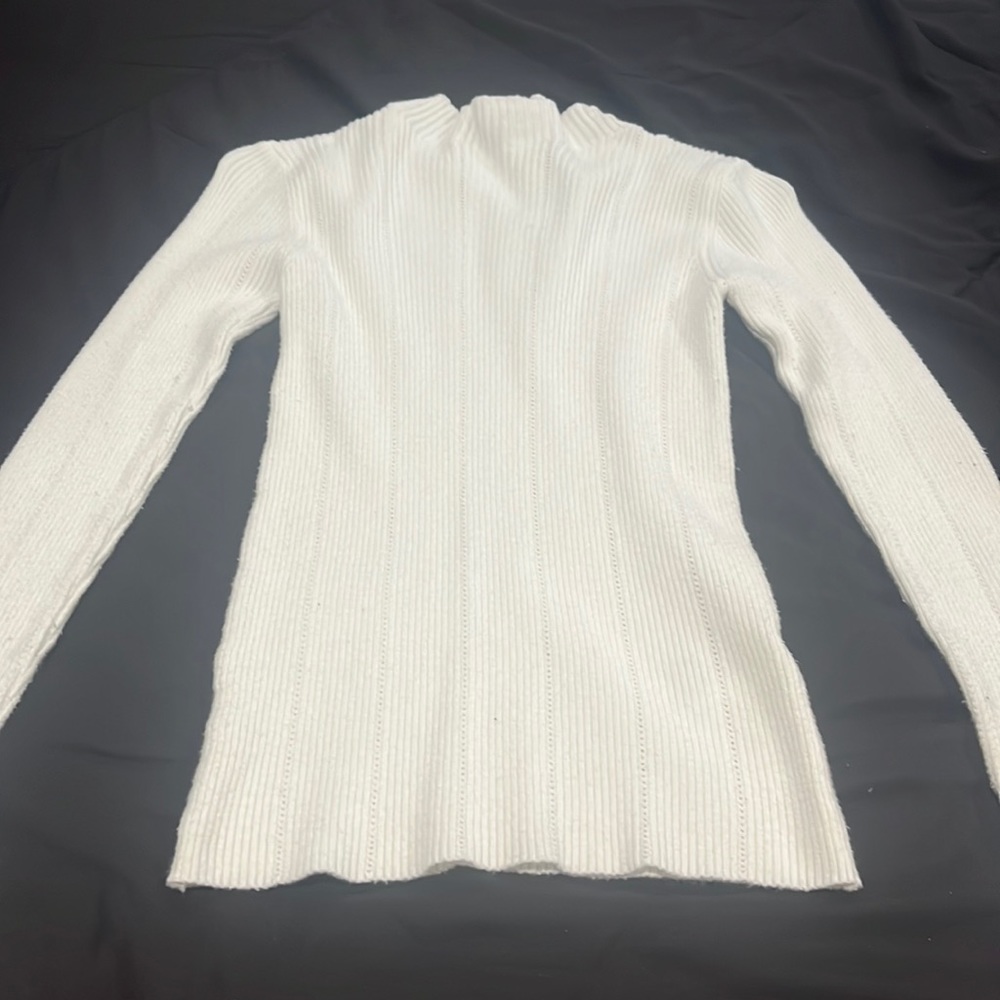 long white turtle neck